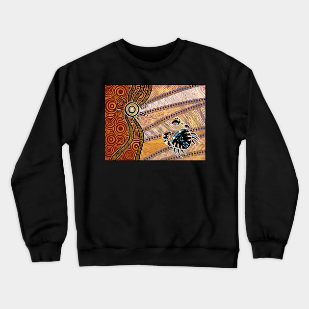 Crabby Large Crewneck Sweatshirt by Jkgaughan